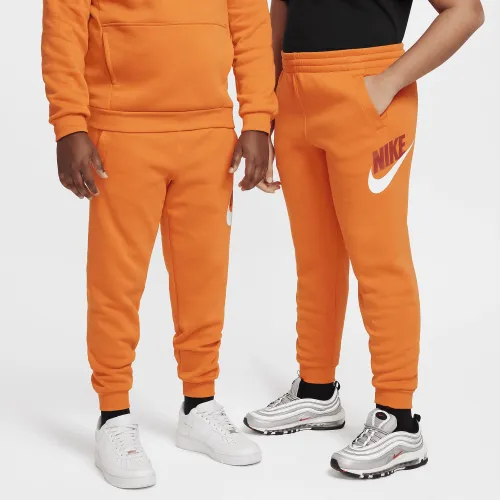 Nike Club Fleece Big дитячі Joggers (Extended Size) Orange