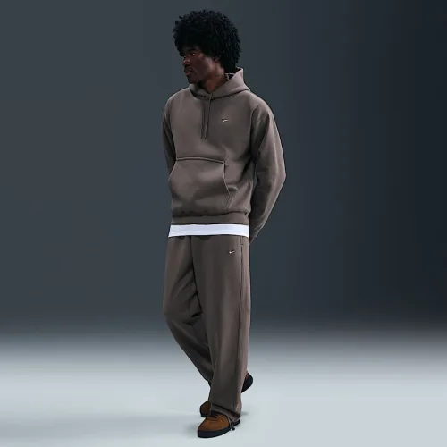 Nike Solo Swoosh мужские Fleece Open-Hem Pants цвет серый