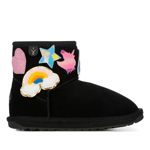 Кроссовки Emu Australia Wallaby Mini Play K12748BLAK - Черные