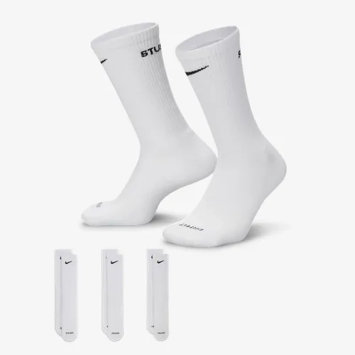Nike Everyday Plus x Stüssy Cushioned Crew носки (3 пары) цвет белый