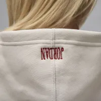 Nike Jordan Brooklyn Fleece жіноча Pullover Толстовка з капюшоном колір сірий