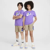 Nike Sportswear Big дитячі Woven шорти колір коричневий