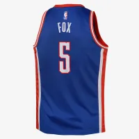 De'Aaron Fox Sacramento Kings 2024/25 City Edition Big детские Nike Dri-FIT NBA Swingman Jersey синий