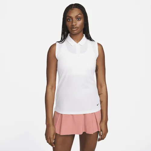 Nike Dri-FIT Victory жіноча Sleeveless для гольфу Polo колір білий