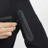 Nike Tech мужские Full-Zip Windrunner Толстовка с капюшоном цвет черный