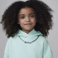 Nike Jordan Brooklyn Essentials Little дитячі Pullover Толстовка з капюшоном колір зелений