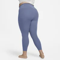 Nike Zenvy жіноча Gentle-Support З високою талією 7/8 лосіни (великі розміри) блакитний