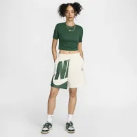 Nike Sportswear Essential жіноча Slim Cropped футболка колір зелений
