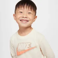 Nike Powder Play Toddler Long Sleeve футболка колір білий