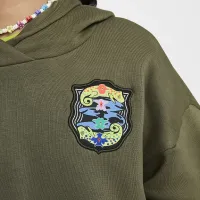 Nike SB Big дитячі оверсайз Skate Толстовка з капюшоном колір зелений