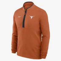 Texas Longhorns Victory мужские Nike Dri-FIT College 1/2-Zip Long-Sleeve Top Orange