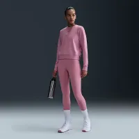 Nike Dri-FIT One женская Crew-Neck French Terry свитшот Pink