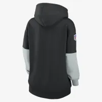 Las Vegas Raiders Sideline Essential женская Nike NFL Pullover Толстовка с капюшоном цвет черный