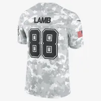 CeeDee Lamb Dallas Cowboys Salute to Service мужские Nike Dri-FIT NFL Limited Jersey цвет белый