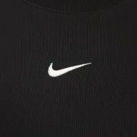 Nike Sportswear Chill Knit женская Tight Cropped Mini-Rib Tank Top цвет черный