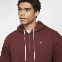 Nike Solo Swoosh чоловічі Full-Zip Толстовка з капюшоном колір коричневий
