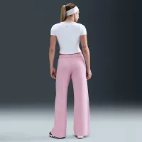 Nike Sportswear Club Fleece женская Mid-Rise Wide-Leg Sweatpants Pink