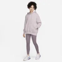 Nike Sportswear Phoenix Fleece женская оверсайз Pullover Толстовка с капюшоном цвет фиолетовый