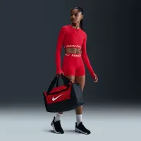 Nike Pro жіноча Dri-FIT Cropped Long-Sleeve Top колір червоний