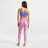 Nike Zenvy женская С высокой Талией 7/8 лосины with No Front Seam цвет фиолетовый