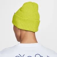 Nike Peak Waffle Knit Beanie колір зелений