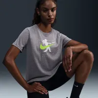 Nike женская Dri-FIT Softball футболка цвет серый