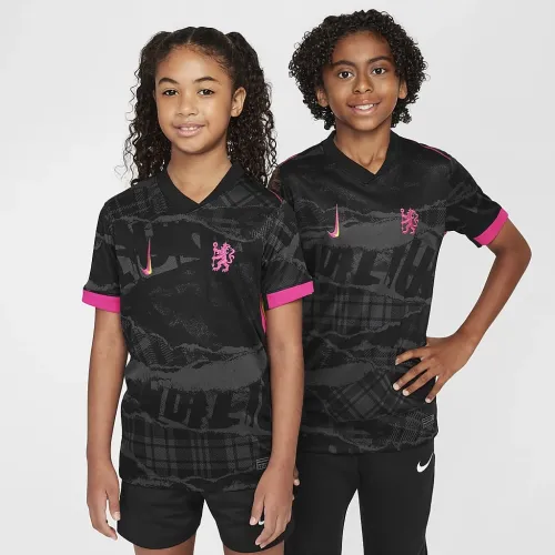 Chelsea FC 2024/25 Stadium Third Big детские Nike Dri-FIT Soccer Replica Jersey цвет серый