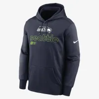 Seattle Seahawks Men’s Nike Therma NFL Pullover Толстовка з капюшоном блакитний