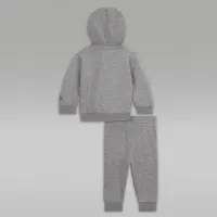 Nike Jordan Baby (3-6M) Essentials Full-Zip Толстовка з капюшоном and Pants комплект колір сірий