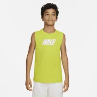 Nike Dri-FIT Multi+ Big дитячі (для хлопчиків) Sleeveless тренувальні Top колір зелений