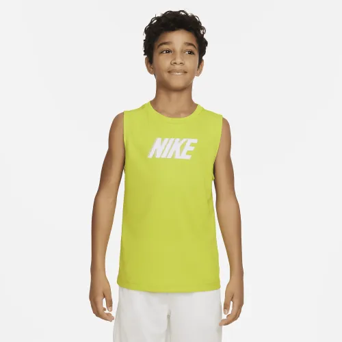Nike Dri-FIT Multi+ Big дитячі (для хлопчиків) Sleeveless тренувальні Top колір зелений
