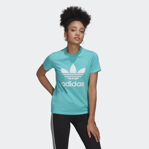 Футболка adidas Adicolor Classics Trefoil Tee HE6869 - Голубая