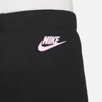 Nike Floral Fleece Little дитячі Wide Leg Pants колір чорний