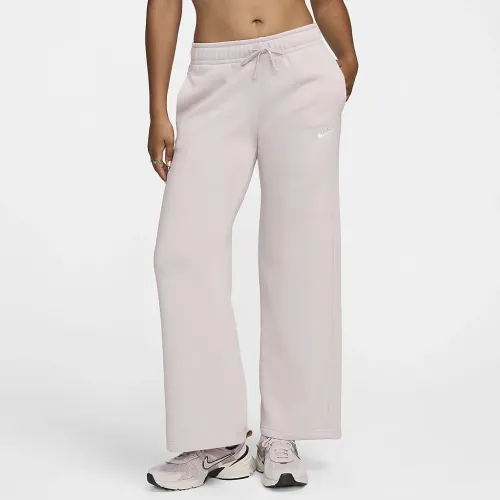 Nike Sportswear Club Fleece женская Mid-Rise Wide-Leg Sweatpants цвет фиолетовый