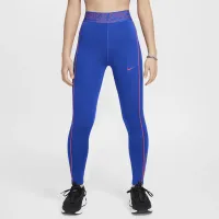 Nike Pro Girls' Dri-FIT Mid-Rise лосіни блакитний