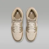 Nike Air Jordan 1 Mid Big детские Кроссовки цвет коричневый