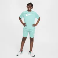Nike Multi Big детские (для мальчиков) Dri-FIT Graphic тренировочные Top цвет зеленый