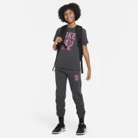 Nike Sportswear Big дитячі (Girls') оверсайз Fleece Pants колір сірий