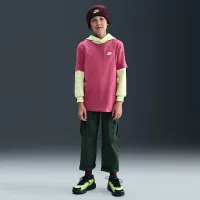 Nike Sportswear Big дитячі футболка колір фіолетовий
