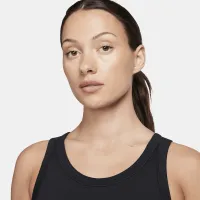 Nike One Fitted женская Dri-FIT Strappy Cropped Tank Top цвет черный