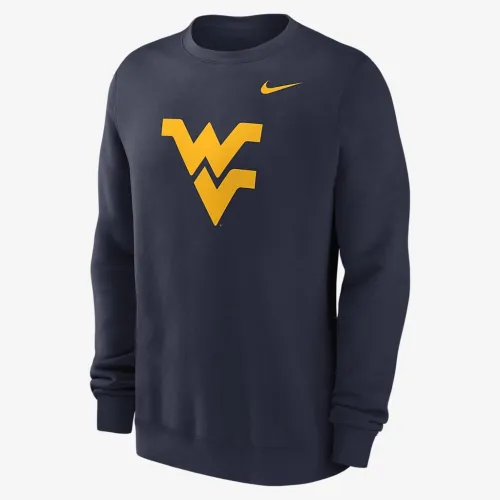 West Virginia Mountaineers Primetime Logo чоловічі Nike College Pullover Crew Crew блакитний