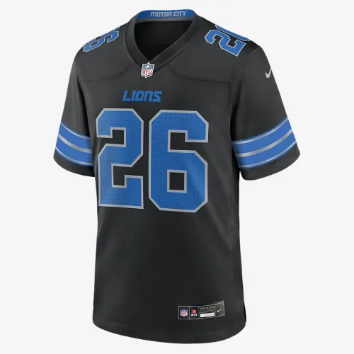Jahmyr Gibbs Detroit Lions чоловічі Nike NFL Game Football Jersey колір чорний