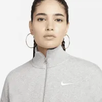 Nike Sportswear Phoenix Fleece жіноча 1/2-Zip Cropped світшот колір сірий