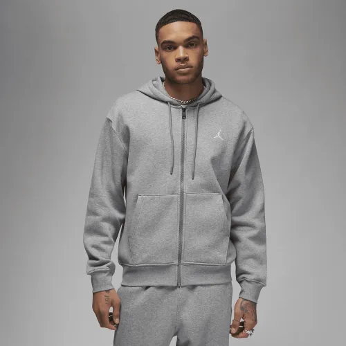 Nike Jordan Brooklyn Fleece мужские Full-Zip Толстовка с капюшоном цвет серый