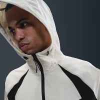 Nike Tech чоловічі Dri-FIT Woven Color-Block Windrunner Loose Куртка колір сірий