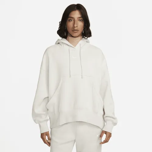Nike Sportswear Phoenix Fleece жіноча Over-оверсайз Pullover Толстовка з капюшоном колір коричневий