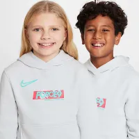 Nike Erling Haaland Club Fleece Big дитячі Толстовка з капюшоном колір сірий