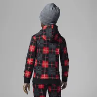 Nike Brooklyn Fleece Plaid Pullover Толстовка с капюшоном Little детские Толстовка с капюшоном цвет черный