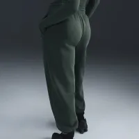 Nike Sportswear Phoenix Fleece женская С высокой Талией оверсайз Sweatpants цвет зеленый