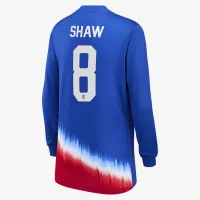 Jaedyn Shaw USWNT 2024 Stadium Away Bid детские Nike Dri-FIT Soccer Jersey синий